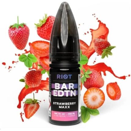 Strawberry MAXX 10ML | 20MG Salt Likit - Riot Bar EDTN