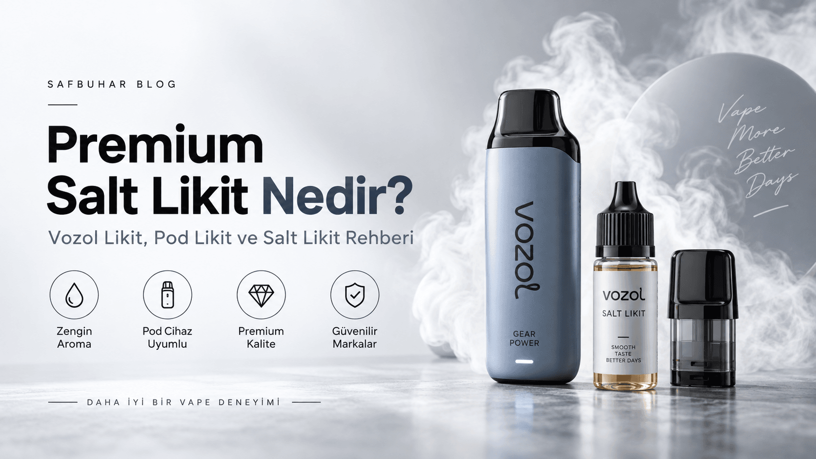 Premium salt likit çeşitleri ve Vozol likit rehberi